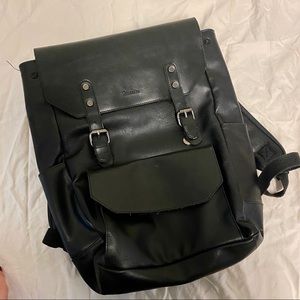 Vegan leather backpack